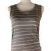 Athleta Dresses | Athleta Sleeveless Maxi Dress S Grey White Striped Ruched Sides Lined Stretch | Color: Gray/White | Size: S