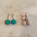Anthropologie Jewelry | 2 For $20! Anthropologie Earrings!! | Color: Blue/Pink | Size: Os