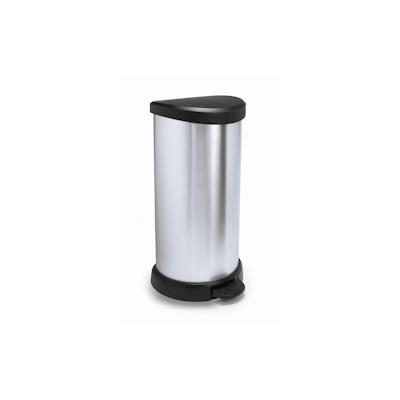 Curver - DECOBIN Abfalleimer 40L mit Fußpedal silber metallic silber metallic Image