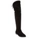 Extra Wide Width Women's The Cameron Wide Calf Boot by Comfortview in Black (Size 8 1/2 WW)