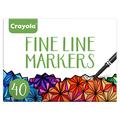 Crayola Fine Line Marker Set, Multi-Colour, 40 Count (Pack of 1)