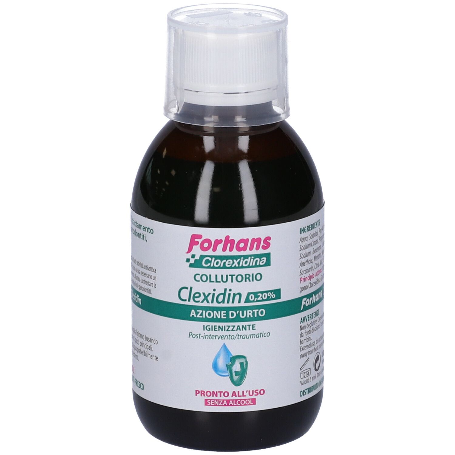 Forhans Clorexedina Clexidin 0,20% Azione d´Urto Collutorio 200 ml
