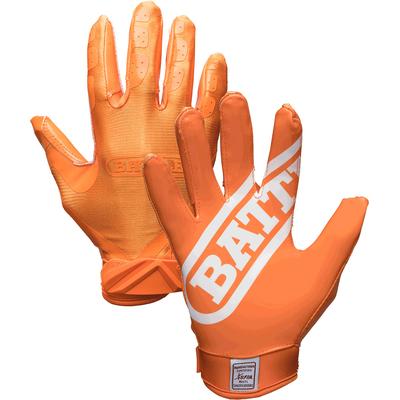 Battle Sports Double Threat Adult Receiver Gloves Orange