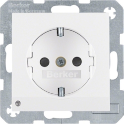 Berker SCHUKO-Steckdose pws/gl 41098989 Image
