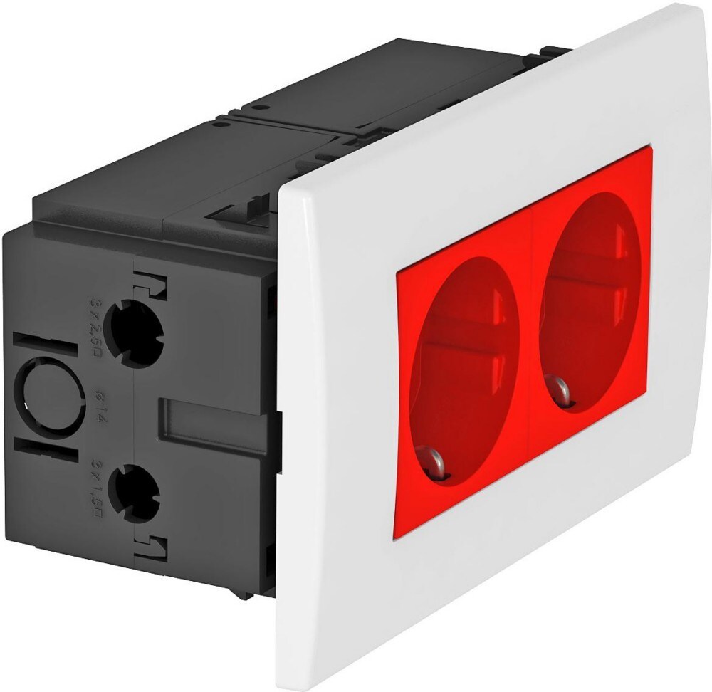 OBO Bettermann Steckdoseneinheit SDE-RW D0RT2 6119409 Image