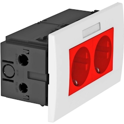 OBO Bettermann Steckdoseneinheit SDE-RW D0RT2B 6119429 Image