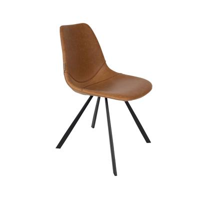 Dutchbone »Franky« Stuhl Kunstleder braun Image