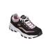 Wide Width Women's The D'Lites Life Saver Sneaker by Skechers in Black Wide (Size 9 W)