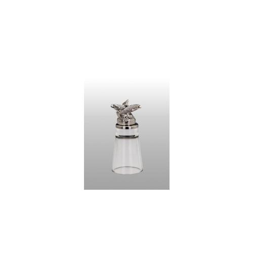 Schnapsglas Fische H 10,0 cm D 4,5 cm, 4 cl Edelstahl
