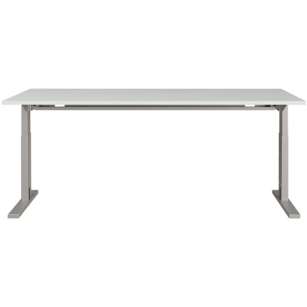 Germania-Werke Schreibtisch höhenverstellbar (mechanisch) »Profiline II« 160 cm grau, 160x80x80 cm