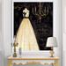 East Urban Home French Chandeliers Couture III - Picture Frame Print on Canvas Metal | 40 H x 30 W x 1.5 D in | Wayfair