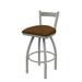 Holland Bar Stool 821 Catalina Low Back Swivel Bar Stool Upholstered/Metal in Gray | 34 H x 18 W x 18 D in | Wayfair 82125AN001