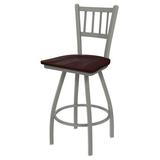 Holland Bar Stool Contessa Swivel Solid Wood Counter, Bar & Extra Tall Stool Wood/Metal in Gray | 16 D in | Wayfair 81036ANDCMpl