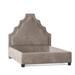 My Chic Nest Lexi Platform Bed Upholstered/Velvet/Polyester/Faux leather/Cotton/Linen in Brown | 65 H x 77 W x 90 D in | Wayfair 558-106-1120-CK