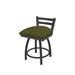 Holland Bar Stool Jackie Metal Vanity Stool Polyester/Upholstered/Metal in Green/Blue/Brown | 17 W x 17 D in | Wayfair 41118PW015