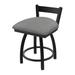 Holland Bar Stool Catalina Metal Vanity Stool Polyester/Upholstered/Metal in Red/Gray/Black | 31 H x 17 W x 17 D in | Wayfair 82118BW020