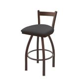 Holland Bar Stool 821 Catalina Low Back Swivel Bar Stool Upholstered/Metal in Brown | 34 H x 18 W x 18 D in | Wayfair 82125BZ004