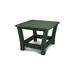 POLYWOOD® Harbour Slat End Outdoor Table Plastic in Green | 16.75 H x 23 W x 23 D in | Wayfair 4018-GR