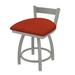 Holland Bar Stool Catalina Metal Vanity Stool Polyester/Upholstered/Metal in Red/Gray | 31 H x 17 W x 17 D in | Wayfair 82118AN021