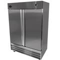 SABA Two Door 47 cu. ft. Reach-in Freezer, Stainless Steel in Gray | 82.5 H x 54 W x 32.25 D in | Wayfair S-47F