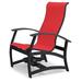Red Barrel Studio® Hinch Marine Grade Sling Hidden Motion Chat Swivel Patio Chair in Red/Gray/Black | 39 H x 27.5 W x 28.5 D in | Wayfair
