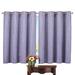 Astoria Grand Hagans Insulated Scroll Solid Sheer Tab Top Single Curtain Panel Polyester in Indigo | 54 H in | Wayfair