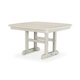 POLYWOOD® Nautical 31" Conversation Outdoor Table Plastic in Brown | 18.25 H x 31 W x 31 D in | Wayfair NCCT31SA