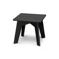 POLYWOOD® Riviera Modern Outdoor Side Table Plastic in Black | 15 H x 16.75 W x 16.75 D in | Wayfair CTMX17BL