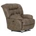 Red Barrel Studio® Benny Upholstered Power Recliner w/ USB Charging Port Polyester in Black/Brown | 43 H x 40 W x 42 D in | Wayfair 641054142949