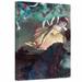Vault W Artwork 'Ballerina & Lady w/ a Fan' by Edgar DegasPainting Print on Wrapped Canvas Metal in Green/Orange | 32 H x 24 W x 2 D in | Wayfair