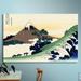 Vault W Artwork Mt Fuji in the Sunset by Katsushika Hokusai - Wrapped Canvas Print Canvas in Green | 16 H x 24 W x 2 D in | Wayfair