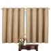 Astoria Grand Hagans Insulated Scroll Solid Sheer Tab Top Single Curtain Panel Polyester in Brown | 54 H in | Wayfair