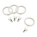 Rebrilliant Kohlmeier Curtain Rings in White | Wayfair 013F629EB8F943748B9EF34D0588208B