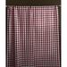 Rosalind Wheeler Lombard Gingham Room Darkening Outdoor Rod Pocket Single Curtain Panel Polyester in Red/Black | 120 H in | Wayfair