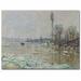 Vault W Artwork The Breakup of Ice, 1880 by Claude Monet - Print on Canvas in White/Black | 35 H x 47 W x 2 D in | Wayfair BL0181-C3547GG
