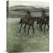 Vault W Artwork 'Race Horses (Left)' by Edgar Degas Painting Print on Wrapped Canvas in Green | 20 H x 16 W x 1.5 D in | Wayfair