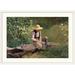 Vault W Artwork 'The Whittling Boy, 1873' by Winslow Homer Painting Print Metal | 40 H x 32 W x 1 D in | Wayfair 27FB9CEA07244425BC96E52120A9A5F6