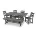 Rosecliff Heights Avanta Classics 6-Piece Outdoor Dining Set Plastic in Gray | 34 H x 138 W x 96 D in | Wayfair DA75BC9448EF4F2096FF810FA1851758