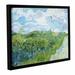 Vault W Artwork 'Field w/ Green Wheat by Vincent Van Gogh - Print on Canvas in Blue/Green/Yellow | 14 H x 18 W x 2 D in | Wayfair