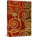 Vault W Artwork 'The Kiss Gold (Right)' by Gustav Klimt Painting Print on Wrapped Canvas in Orange/Red | 30 H x 20 W in | Wayfair