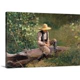 Vault W Artwork 'The Whittling Boy, 1873' by Winslow Homer Painting Print | 40 H x 48 W in | Wayfair EAC73AAEC09C467EBD510FB48D5CB25D