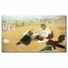 Vault W Artwork "Beach Scene, 1876-77" by Edgar Degas Painting Print on Canvas in White/Yellow | 18 H x 32 W x 2 D in | Wayfair BL0051-C1832GG