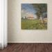 Vault W Artwork Farmhouse In A Wheat Field by Vincent Van Gogh - Wrapped Canvas Print Canvas | 24 H x 24 W x 2 D in | Wayfair AA00888-C2424GG