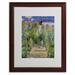 Vault W Artwork "The Artist's Garden at Vetheuil" by Claude Monet Framed Painting Print Canvas in Blue/Green | 20 H x 16 W x 0.5 D in | Wayfair
