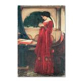 Vault W Artwork The Crystal Ball by John William Waterhouse - Print Fabric | 19 H x 12 W x 2 D in | Wayfair ALI10030-C1219GG