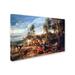 Vault W Artwork 'Milkmaids w/ Cattle In A Landscape' by Peter Paul Rubens Print on Wrapped Canvas Canvas | 12 H x 19 W x 2 D in | Wayfair