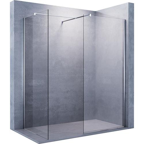 Walk In Dusche Duschwand Duschabtrennung Duschkabine mit Stabilisator Nano esg Glas 8mm 90x200cm