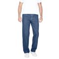 Men's Big & Tall Liberty Blues™ Loose-Fit Side Elastic 5-Pocket Jeans by Liberty Blues in Stonewash (Size 42 40)