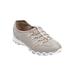 Extra Wide Width Women's CV Sport Tory Slip On Sneaker by Comfortview in Multi Taupe (Size 7 WW)