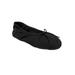 Wide Width Women's The Ana Ballerina Slipper by Comfortview in Black (Size XL W)